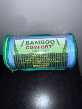 BAMBOO Comfort Sheet Set - Sky Blue